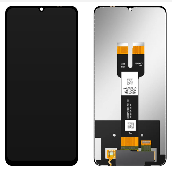 LCD display + dotyková deska + přední kryt pro Samsung Galaxy A07 4G, black