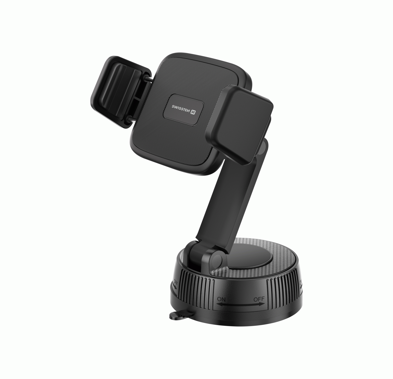 DRŽÁK DO AUTA SWISSTEN S ČELISŤOVÝM PŘICHYCENÍM S-GRIP E1