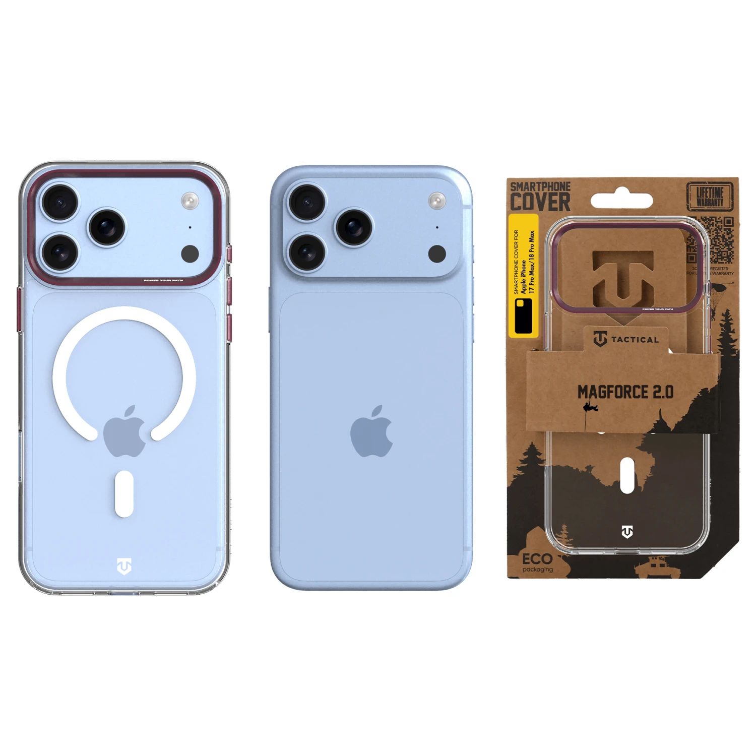 Tactical MagForce 2.0 Kryt pro Apple iPhone 17 Pro Max/18 Pro Max Burgundy