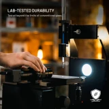 Ultra odolné tvrzené sklo FIXED Long-Life s Anti-dust aplikátorem pro Apple iPhone 17, černá
