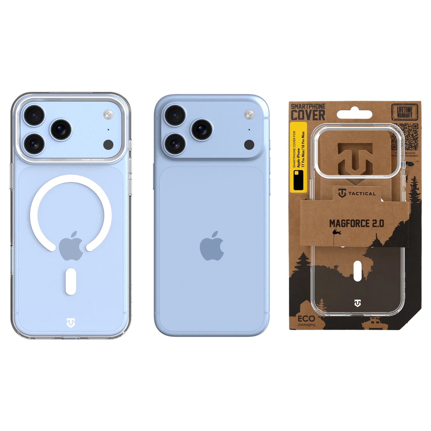 Tactical MagForce 2.0 Kryt pro Apple iPhone 17 Pro Max/18 Pro Max Silver