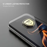 Ultra odolné tvrzené sklo FIXED Long-Life s Anti-dust aplikátorem pro Apple iPhone 15, černá
