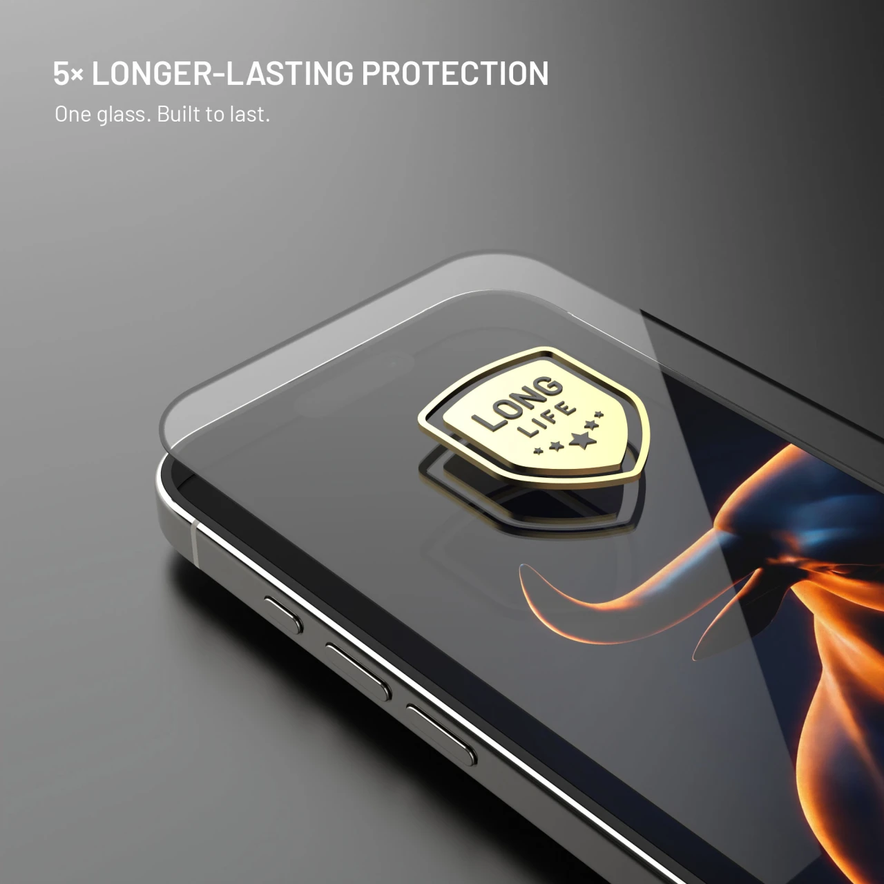 Ultra odolné tvrzené sklo FIXED Long-Life s Anti-dust aplikátorem pro Apple iPhone 15, černá