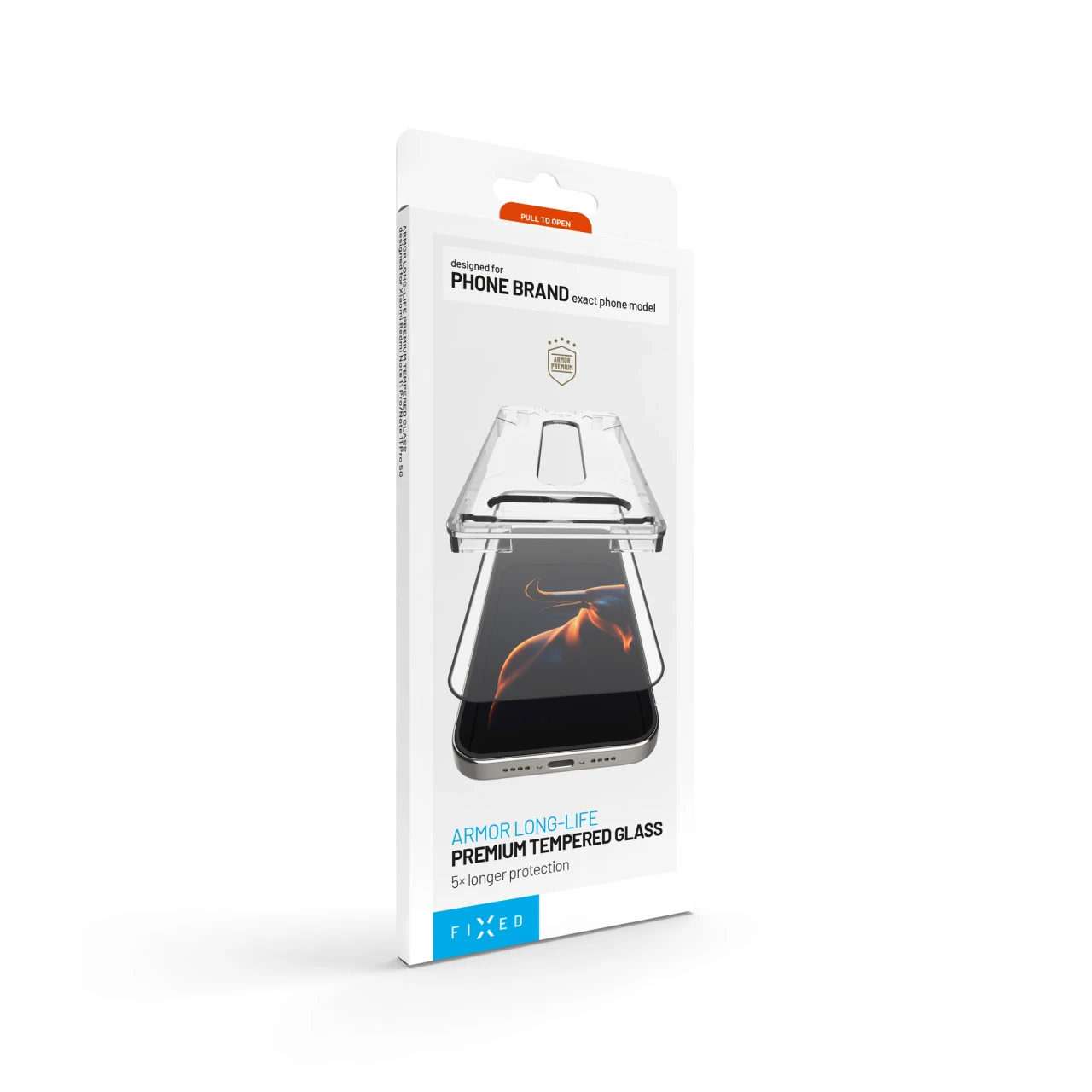 Ultra odolné tvrzené sklo FIXED Long-Life s Anti-dust aplikátorem pro Apple iPhone 15, černá