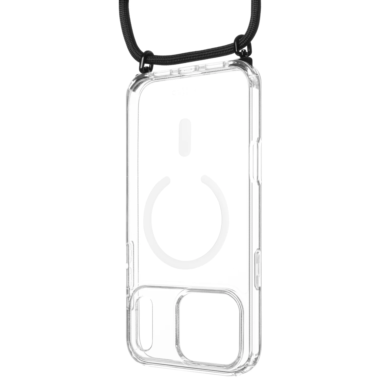 Pouzdro FIXED MagPure Neck s černou šňůrkou na krk pro Apple iPhone 17 Pro Max