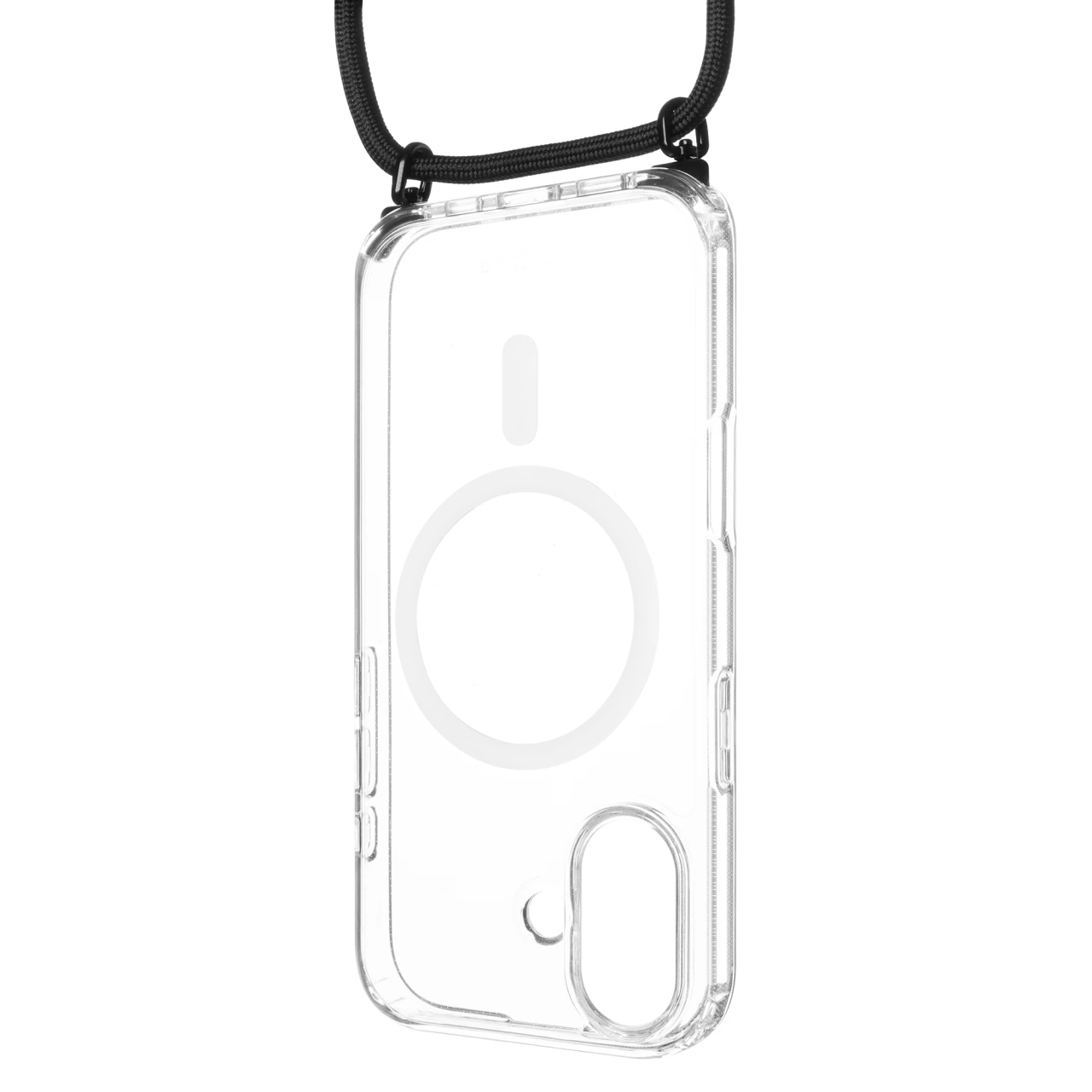 Pouzdro FIXED MagPure Neck s černou šňůrkou na krk pro Apple iPhone 17