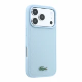 Lacoste PVC Iconic Petit Pique Metal Logo MagSafe Zadní Kryt pro iPhone 18 Pro Blue