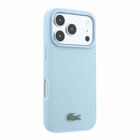 Lacoste PVC Iconic Petit Pique Metal Logo MagSafe Zadní Kryt pro iPhone 18 Pro Blue