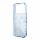 Karl Lagerfeld Liquid Glitter Beach Zadní Kryt pro iPhone 18 Pro Max Blue