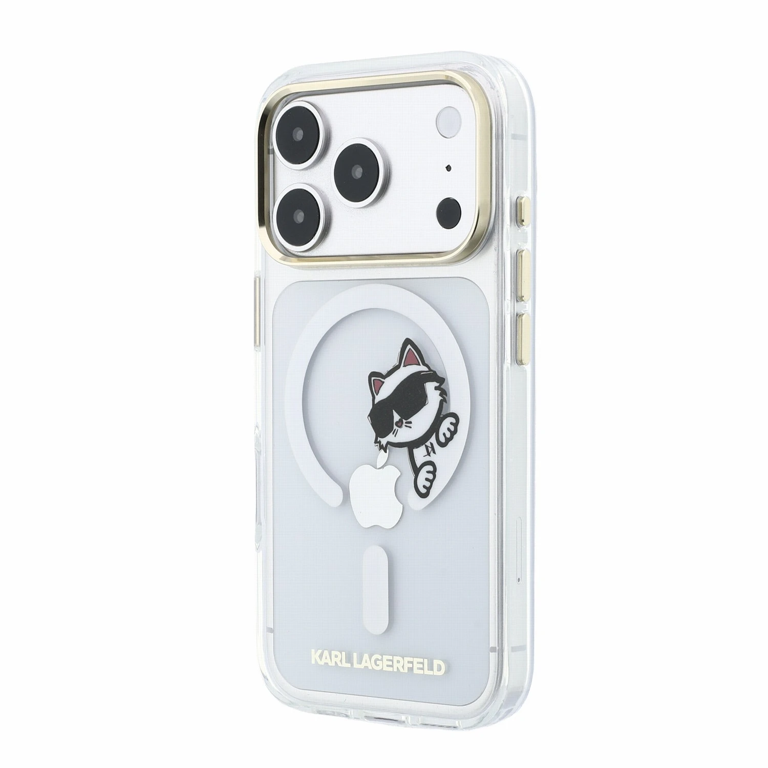Karl Lagerfeld IML Choupette Peekaboo Magsafe Zadní Kryt pro iPhone 18 Pro Max Transparent