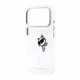 Karl Lagerfeld IML Choupette Peekaboo Magsafe Zadní Kryt pro iPhone 18 Pro Transparent