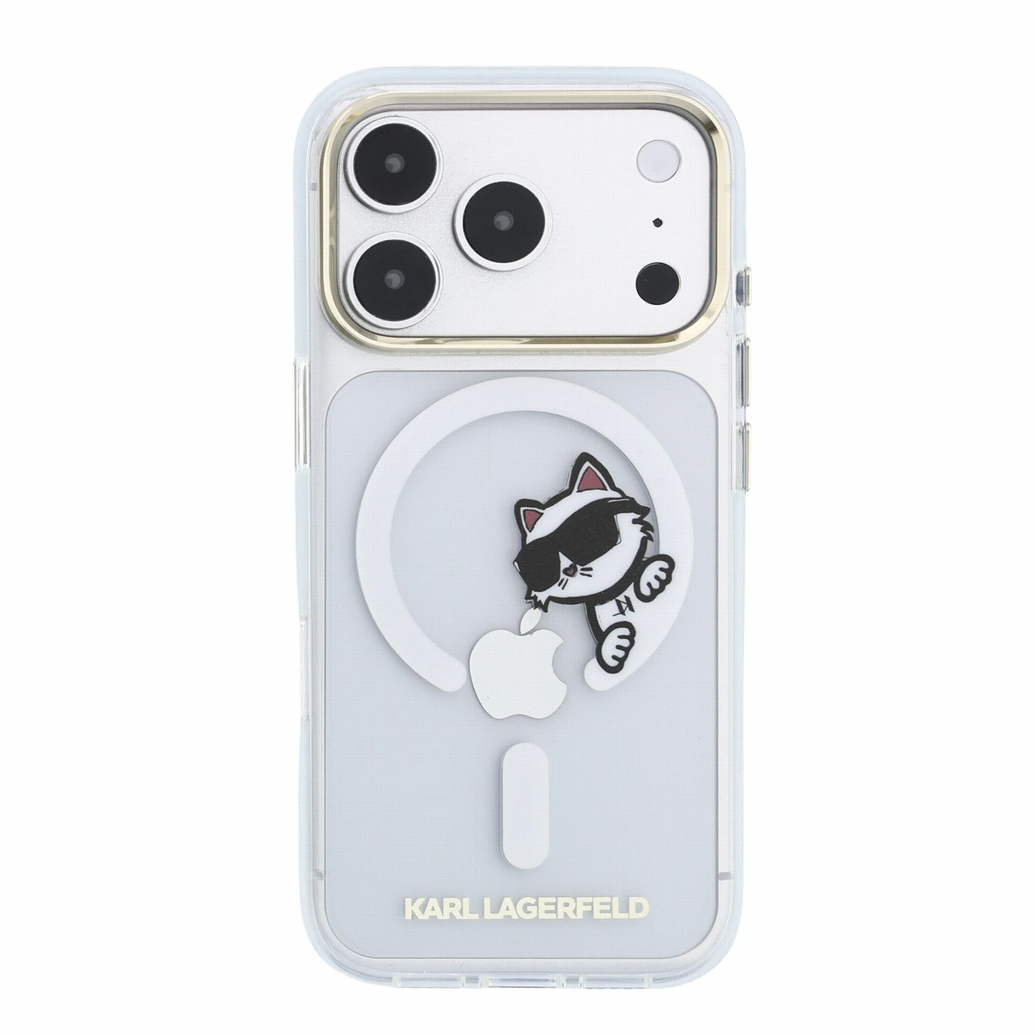Karl Lagerfeld IML Choupette Peekaboo Magsafe Zadní Kryt pro iPhone 18 Pro Transparent