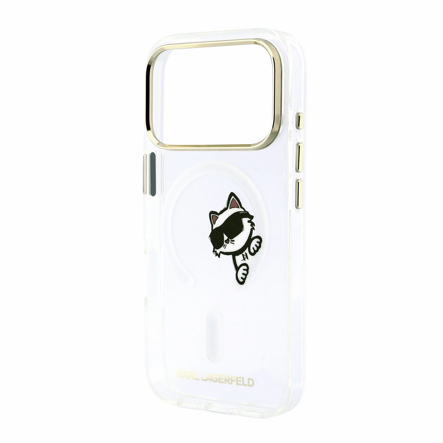 Karl Lagerfeld IML Choupette Peekaboo Magsafe Zadní Kryt pro iPhone 18 Pro Transparent