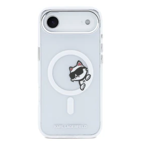 Karl Lagerfeld IML Choupette Peekaboo MagSafe Zadní Kryt pro iPhone Air Transparent