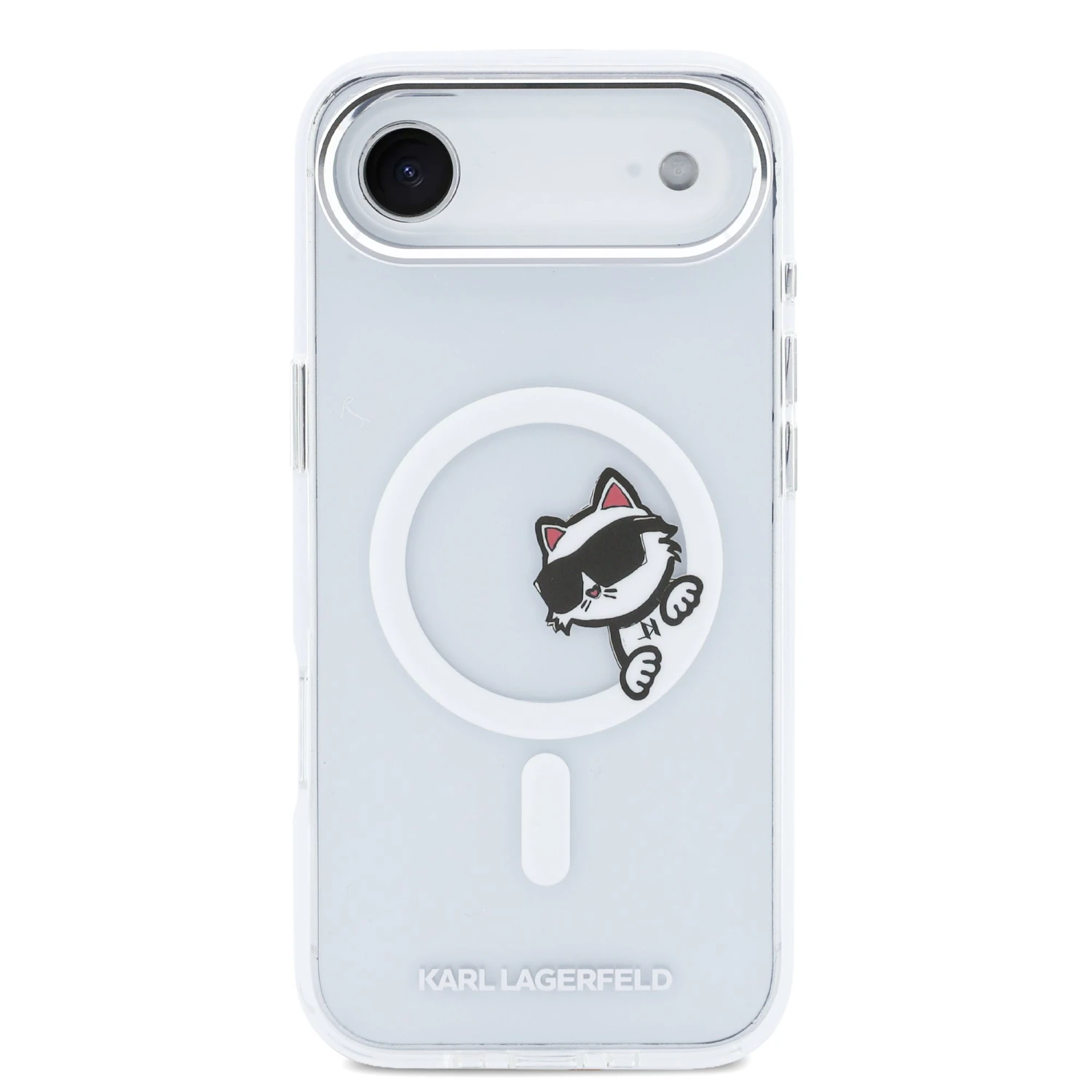 Karl Lagerfeld IML Choupette Peekaboo MagSafe Zadní Kryt pro iPhone Air Transparent