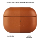 Kožené pouzdro FIXED PodsLeather pro Apple AirPods 3, hnědá