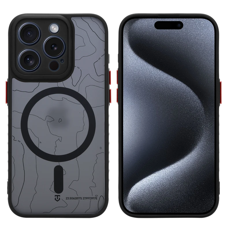 Tactical MagForce Warthog Kryt pro Apple iPhone 15 Pro Asphalt