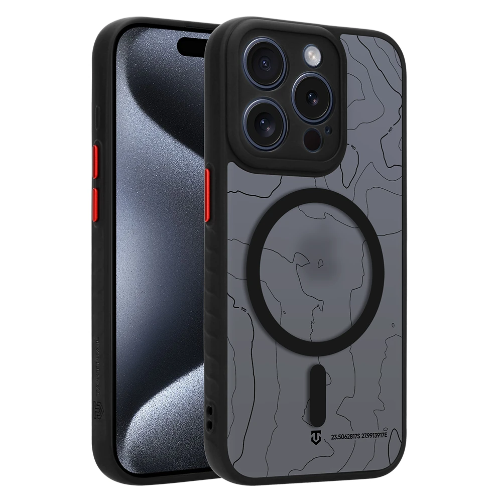 Tactical MagForce Warthog Kryt pro Apple iPhone 15 Pro Asphalt