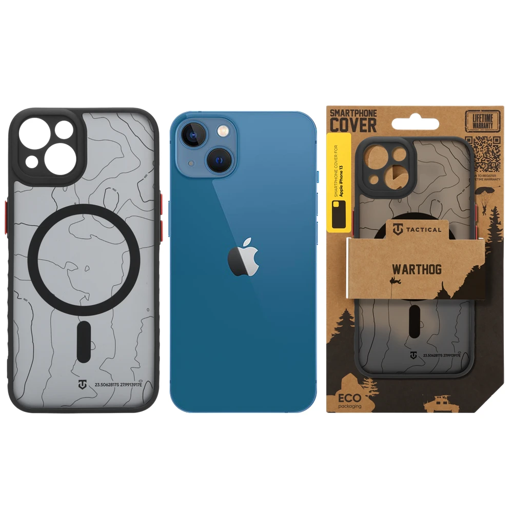 Tactical MagForce Warthog Kryt pro Apple iPhone 13 Asphalt
