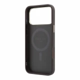 Guess PU 4G Ring Stand MagSafe Zadní Kryt pro iPhone 18 Pro Max Brown