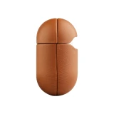 Kožené pouzdro FIXED PodsLeather pro Apple AirPods 4, hnědá