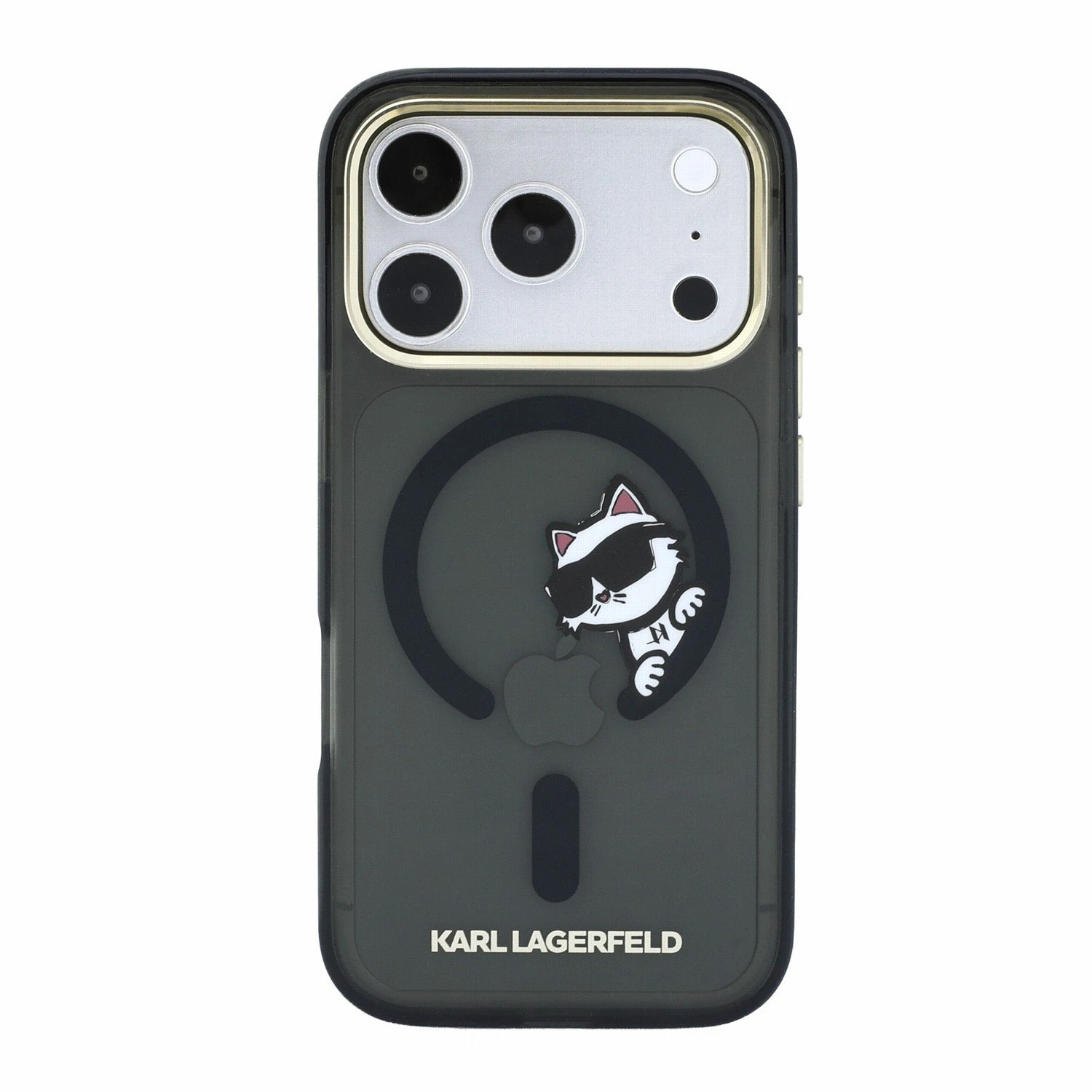 Karl Lagerfeld IML Choupette Peekaboo Magsafe Zadní Kryt pro iPhone 18 Pro Max Black