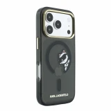 Karl Lagerfeld IML Choupette Peekaboo Magsafe Zadní Kryt pro iPhone 18 Pro Black