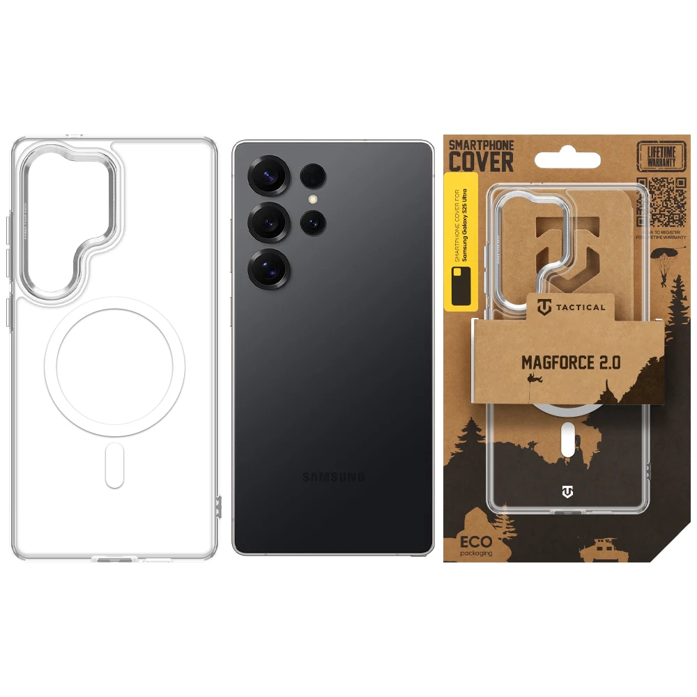 Tactical MagForce 2.0 Kryt pro Samsung Galaxy S25 Ultra Silver