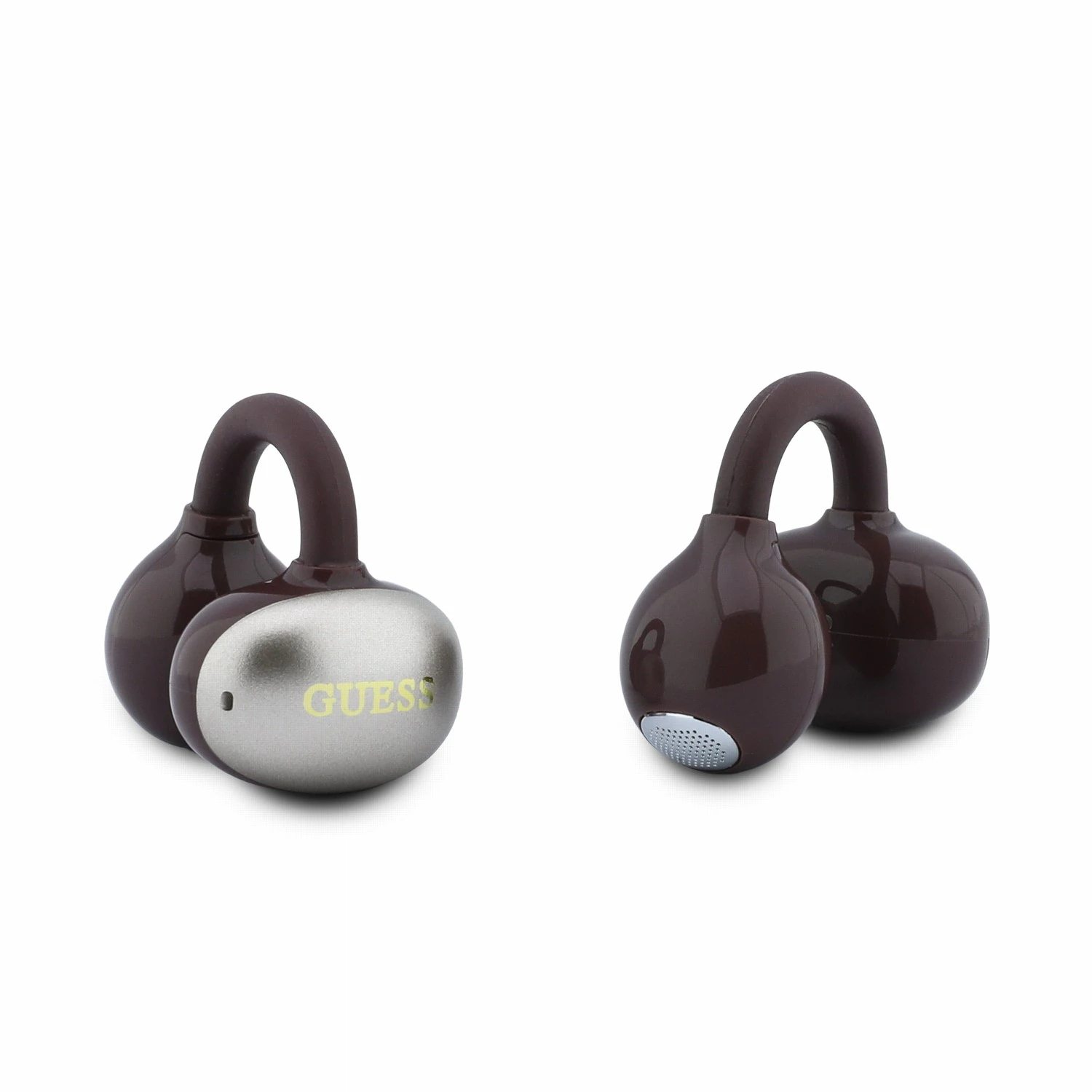 Guess Metallic Finish Classic Logo OWS Bezdrátová Sluchátka Burgundy