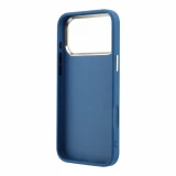 Guess PU 4G Strass Metal Logo Zadní Kryt pro iPhone 18 Pro Max Blue