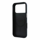 Guess PU Semi Wrap Perforated 4G Logo MagSafe Zadní Kryt pro iPhone 18 Pro Blue