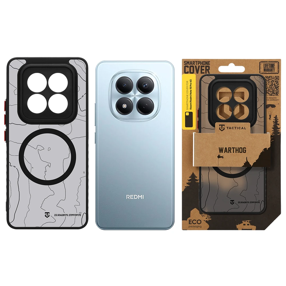 Tactical MagForce Warthog Kryt pro Xiaomi Redmi Note 15 Pro 4G Asphalt