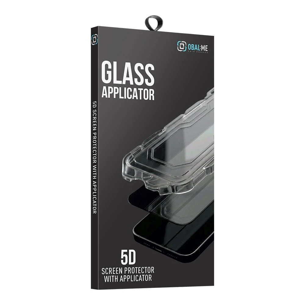 OBAL:ME 5D Tvrzené Sklo s Aplikátorem pro Apple iPhone 17/17 Pro/18 Pro Black
