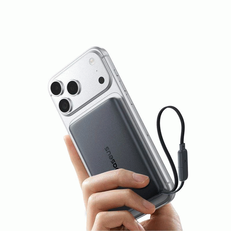Bezdrátová powerbanka Baseus PicoGo Qi2.2 10000mAh, 45W, s kabelem USB-C, černá