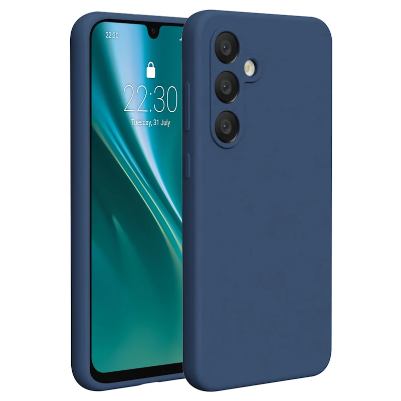 Silikonové pouzdro Etteri pro Samsung Galaxy A36 5G, modrá