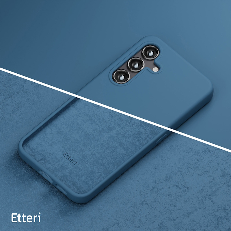 Silikonové pouzdro Etteri pro Samsung Galaxy A36 5G, modrá