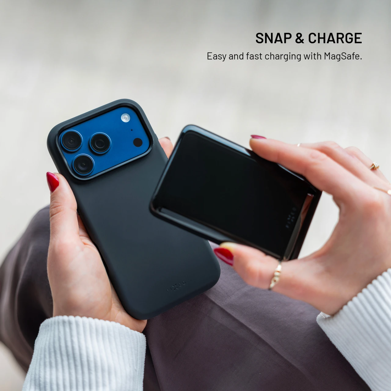 Zadní kryt FIXED MagFlow s podporou MagSafe pro Apple iPhone 18 Pro Max/17 Pro Max, černá
