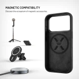 Zadní kryt FIXED MagFlow s podporou MagSafe pro Apple iPhone 18 Pro/17 Pro, černá