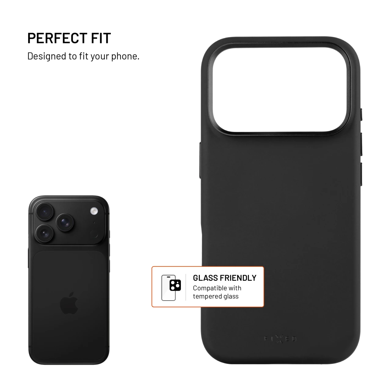 Zadní kryt FIXED MagFlow s podporou MagSafe pro Apple iPhone 18 Pro/17 Pro, černá