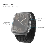 Ochranné pouzdro FIXED Pure Watch s temperovaným sklem pro Apple Watch 46 mm, čirá