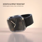 Ochranné pouzdro FIXED Pure Watch s temperovaným sklem pro Apple Watch 46 mm, čirá