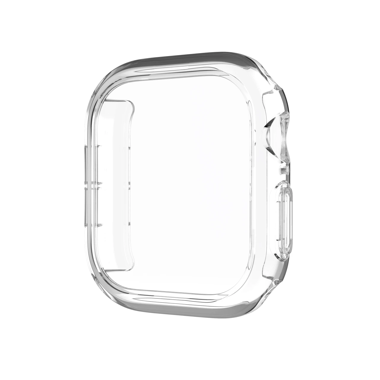 Ochranné pouzdro FIXED Pure Watch s temperovaným sklem pro Apple Watch 46 mm, čirá