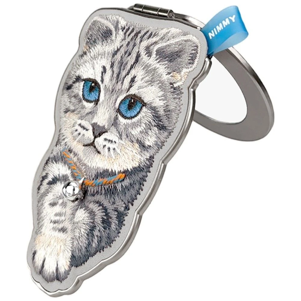 NIMMY magnetic hanger DENIM FASHION BRITISH SHORTHAIR CAT grey