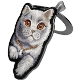NIMMY magnetic hanger DENIM FASHION BRITISH SHORTHAIR CAT black
