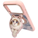 NIMMY magnetic hanger DENIM FASHION RAGDOLL CAT pink