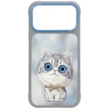 NIMMY case BIG EYED SILVER SHADED CAT for IPHONE 18 Pro Max/17 Pro Max grey