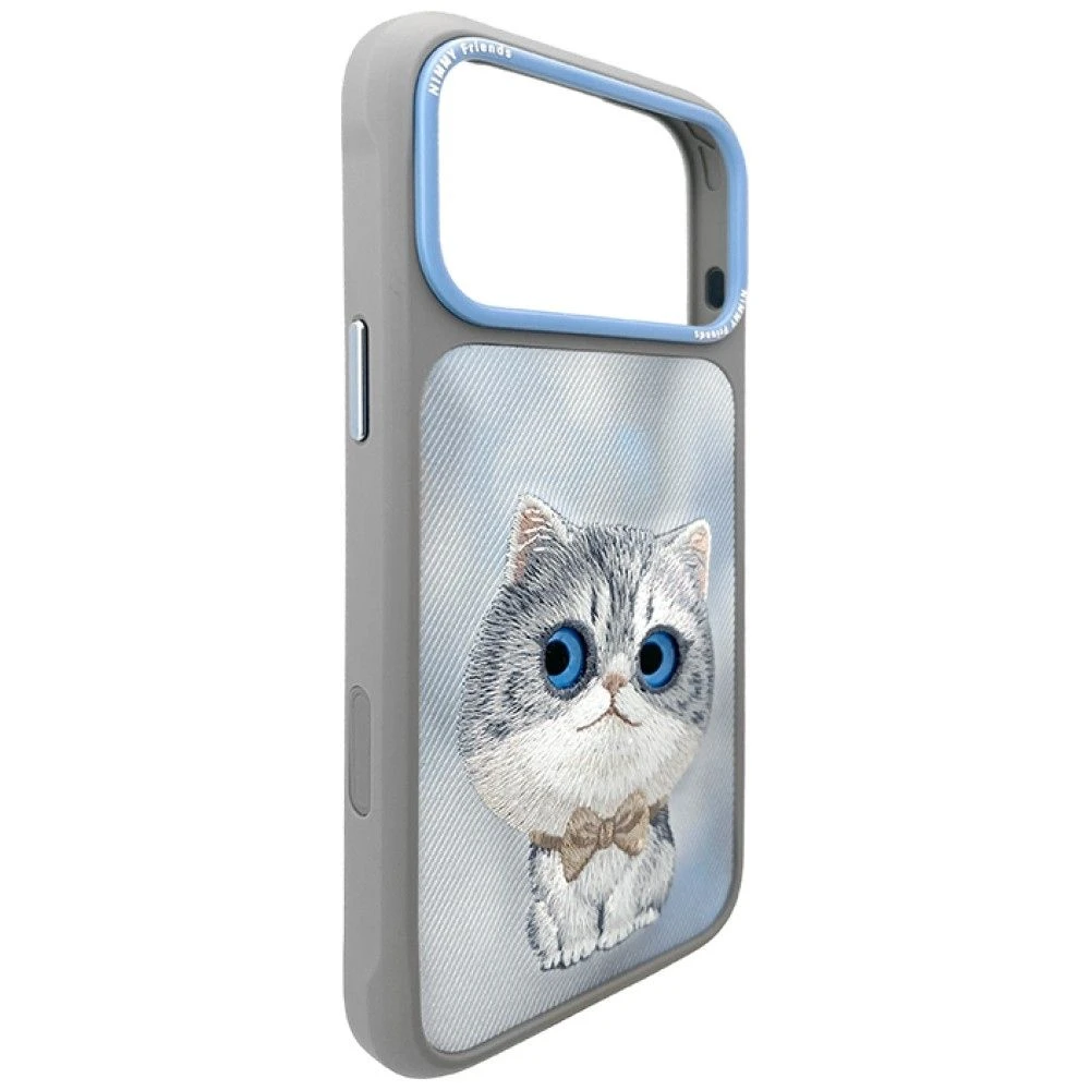 NIMMY case BIG EYED SILVER SHADED CAT for IPHONE 18 Pro Max/17 Pro Max grey