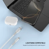Datový a nabíjecí kabel FIXED s konektory USB/Lightning, 1.2m, USB 2.0, bílá