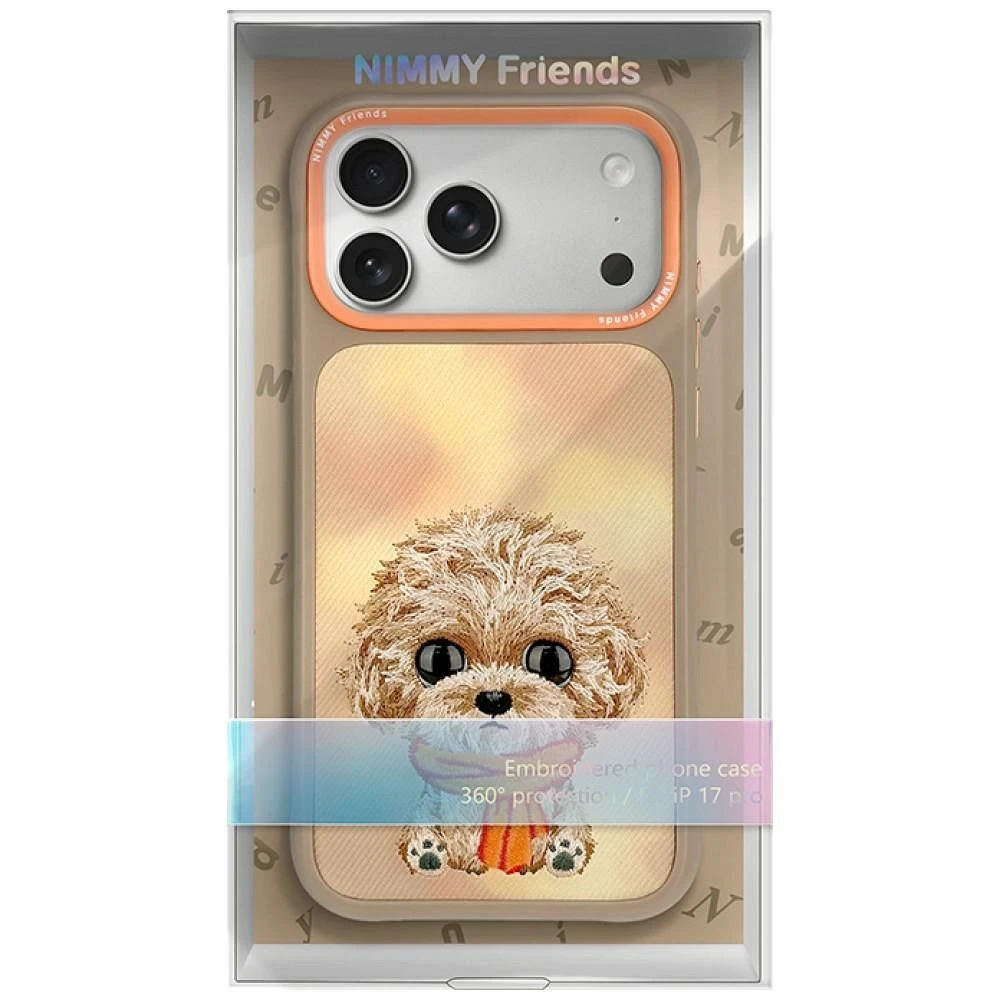 NIMMY case BIG EYED TEDDY POODLE for IPHONE 18 Pro/17 Pro brown