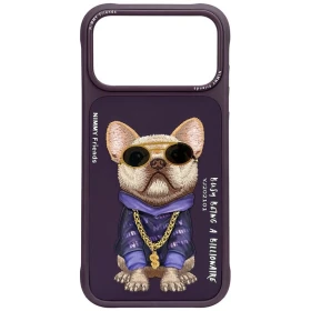 NIMMY case GLASSES COOL DOG for IPHONE 18 Pro Max/17 Pro Max purple